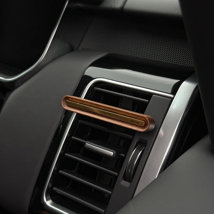 Eco - Friendly Wooden Car Air Freshener | Handcrafted Polished Wood Scent Diffuser - CarAroma